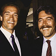 Arnold Schwarzenegger and Mario Kassar at the Tota